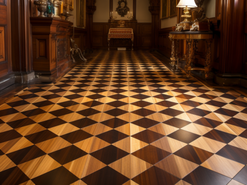 shiny hardwood floors