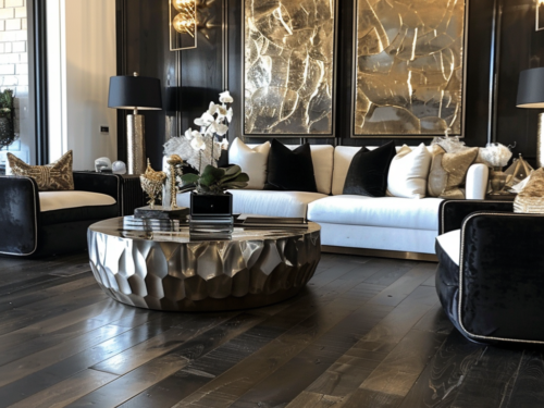 wood tile flooring in a nice living room